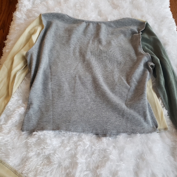 🌷SHEIN crop top long sleeve size large - Picture 6 of 8